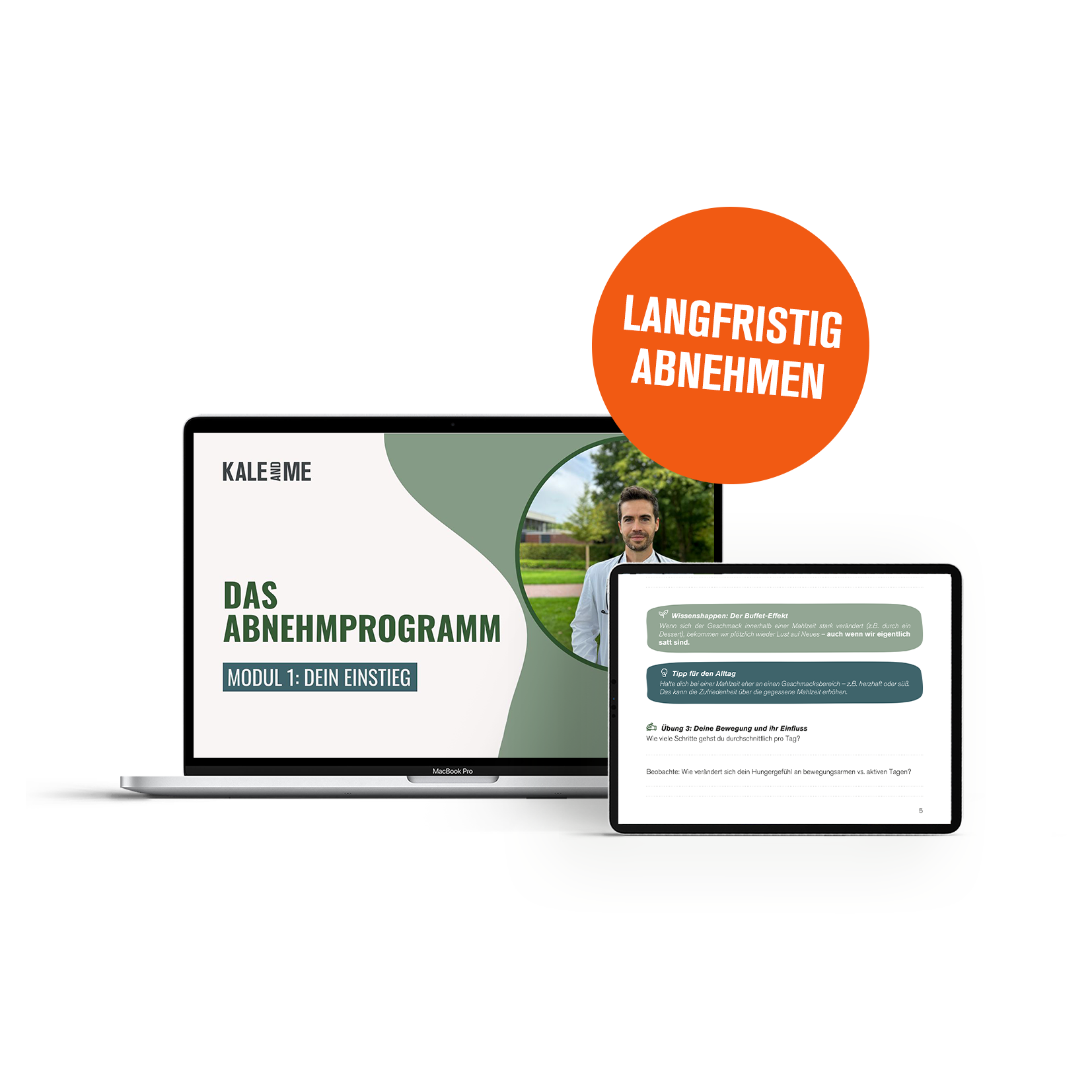 Laptop und Workbook Abnehmprogramm