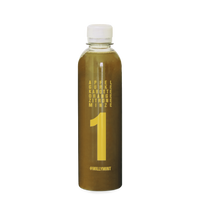 Saft mit Apfel, Karotte, Gurke, Orange, Zitrone, Minze