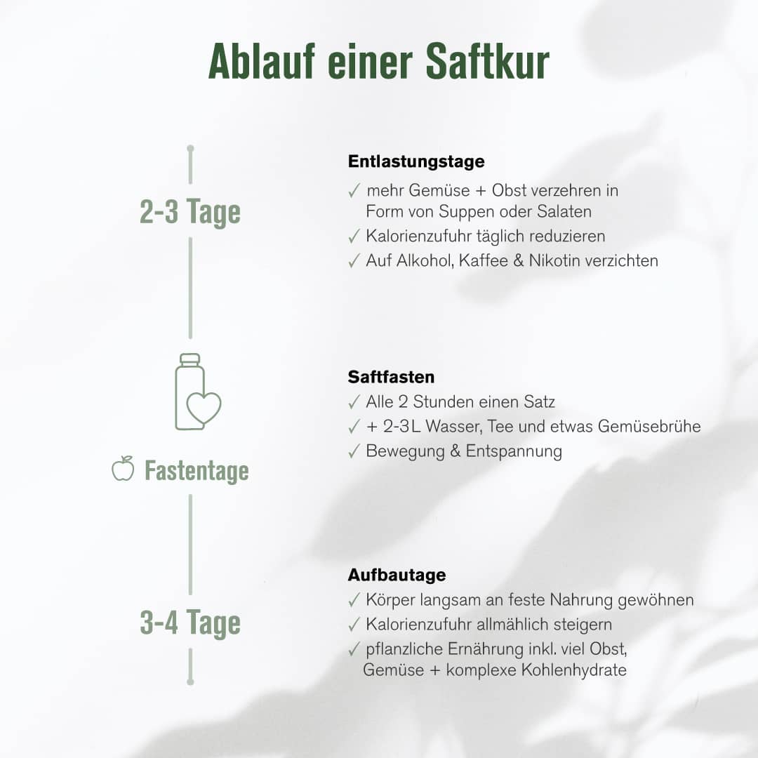 Ablauf Saftkur