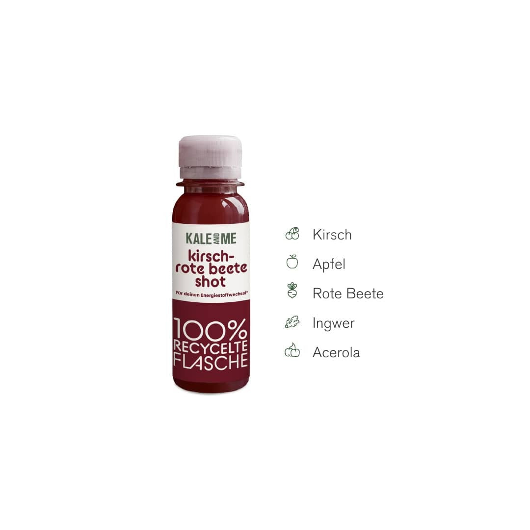 Krisch Rote Beete Shot mit zutaten