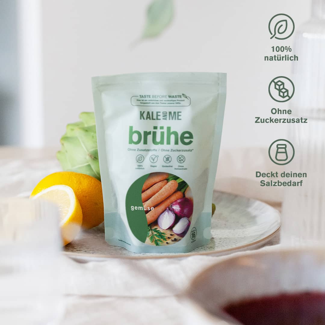 Die Brühe ist 100% natürlich und Ohne Zuckerzusatz